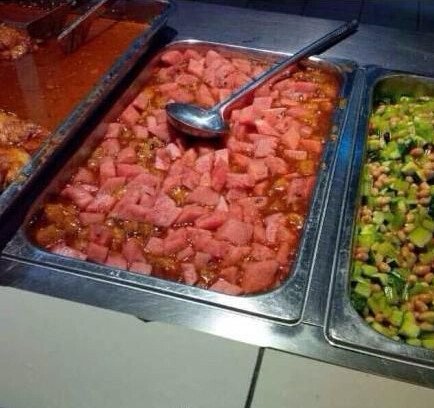 食堂神菜再现江湖：西瓜炒肉惊呆小伙伴