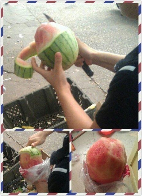 西瓜被玩坏了 百变吃法引网友惊叹