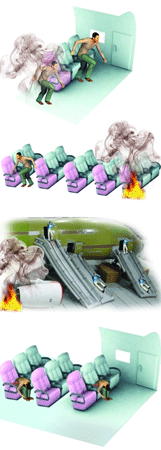 飞机上如何应急逃生？ 撤离时别携带任何行李