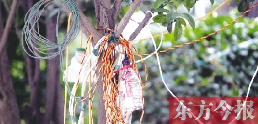 居民私拉电线给电动车充电的现象屡禁不止