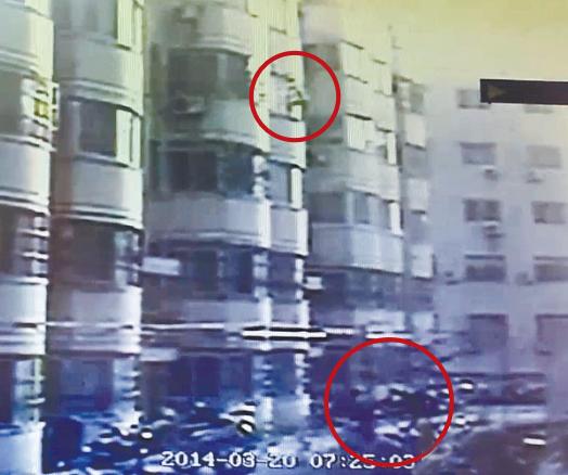 洛阳男子伸手接5层坠楼女 承受800公斤冲击(图)