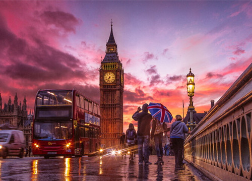 美到令人痴醉的伦敦城市黄昏